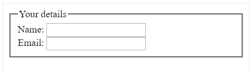 fieldset and legend example